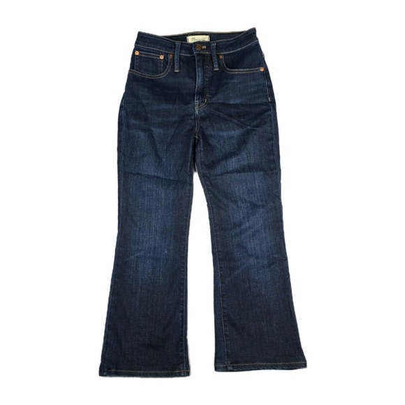 Madewell Jeans Womens Size 25P Curvy Cali Demi-Boot Larkspur Wash Blue Demim - Picture 1 of 14